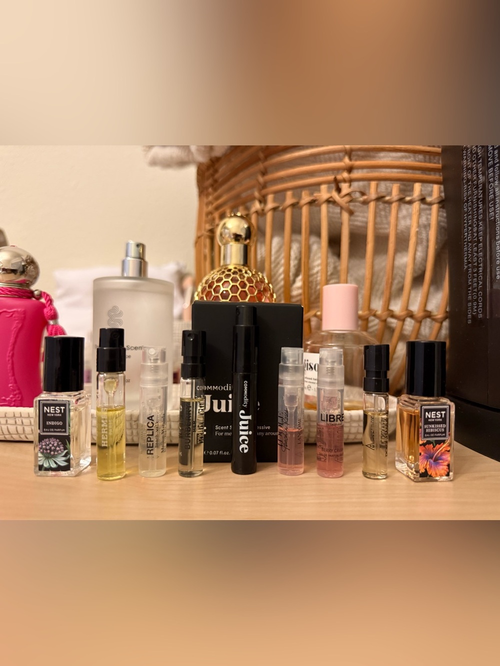 Women's Perfume Discovery Sample Set: Hermés, Burberry, Dolce + Free YSL Sample